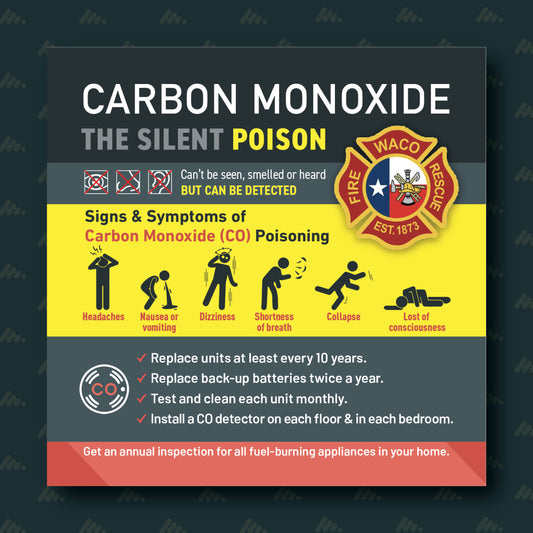 4x4 Carbon Monoxide Safety Magnets