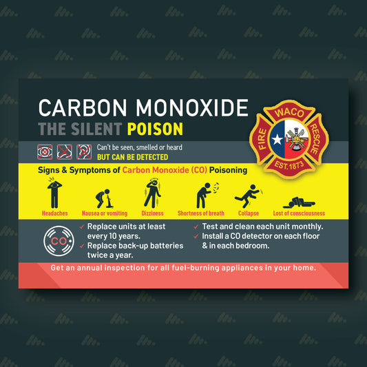 3x5 Carbon Monoxide Safety Magnets