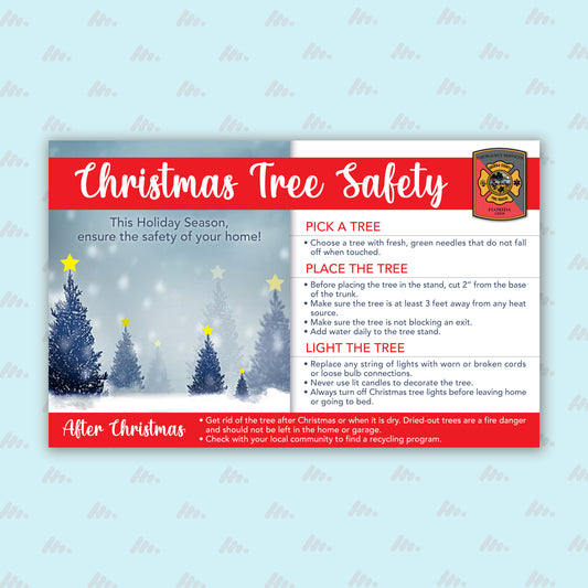 5x8 Christmas Tree Safety Magnets